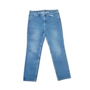 White Label Jeans Womens 14 Blue Medium Wash Brompton Fit Boyfriend